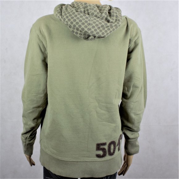 Levis 501 Green Pullover Uni-sex Hoodie Junior - Picture 2 of 12